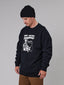 JUST ANOTHER FISHERMAN QUALITY GOODS NORTH CREW - BLACK