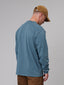 JUST ANOTHER FISHERMAN QUALITY HEAVY SHORE LS TEE - DUSK BLUE