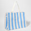 SUNNYLIFE CARRYALL BEACH BAG - LE WEEKEND MID BLUE CREAM