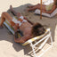 SUNNYLIFE RECLINING BEACH CHAIR - MANGO BAY GOLDEN MUSTARD