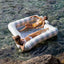 SUNNYLIFE LUXE TWIN HAMMOCK FLOAT - THE VACAY SOFT OLIVE