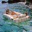 SUNNYLIFE LUXE TWIN HAMMOCK FLOAT - MANGO BAY SOFT MUSTARD