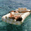 SUNNYLIFE LUXE TWIN HAMMOCK FLOAT - MANGO BAY SOFT MUSTARD