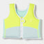 SUNNYLIFE SALTY THE SHARK SWIM VEST - AQUA NEON YELLOW