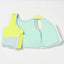 SUNNYLIFE SALTY THE SHARK SWIM VEST - AQUA NEON YELLOW