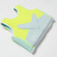 SUNNYLIFE SALTY THE SHARK SWIM VEST - AQUA NEON YELLOW