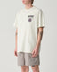 S-DOUBLE COMBO PLATTER TEE - WASHED WHITE