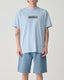 S-DOUBLE PINTAILS TEE - WASHED BLUE