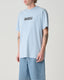 S-DOUBLE PINTAILS TEE - WASHED BLUE