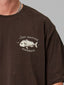 JUST ANOTHER FISHERMAN SNAPPER LOGO TEE - BISON