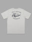 JUST ANOTHER FISHERMAN SNAPPER LOGO TEE - GREY MARLE/NAVY