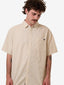 THRILLS LOCKED IN STRIPE SHORT SLEEVE SHIRT - HERITAGE WHITE