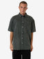 THRILLS CANYON OVERSIZE SHORT SLEEVE DENIM SHIRT - DARK FOREST