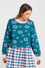 THING THING ROSIE JUMPER -  TEAL CANDY