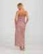 KIERA MAXI DRESS - PEACHY CHECK