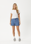 AFENDS SEVENTY THREES DENIM SHORTS - WORN BLUE