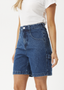 AFENDS EMILIE DENIM WORKWEAR SHORT - AUTHENTIC BLUE