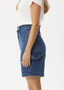 AFENDS EMILIE DENIM WORKWEAR SHORT - AUTHENTIC BLUE