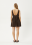 AFENDS JESSE MINI DRESS - COFFEE