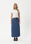 CHICHI DENIM MIDI SKIRT - AUTHENTIC BLUE