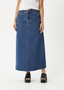 CHICHI DENIM MIDI SKIRT - AUTHENTIC BLUE