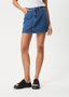 AFENDS GEORGIA DENIM SKIRT - AUTHENTIC BLUE