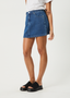 AFENDS GEORGIA DENIM SKIRT - AUTHENTIC BLUE