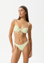 DARCY CHECK BIKINI BOTTOM - LEMONGRASS