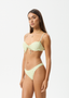 DARCY CHECK BIKINI TOP - LEMONGRASS