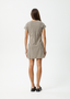 AFENDS GAMBET CHECK TEA DRESS - BLACK/SAND