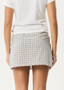 AFENDS DREW SEERSUCKER MINI SKIRT - TAUPE CHECK