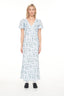 LALISA CLEO MIDI DRESS - BLUE FLORAL