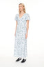 HUFFER LALISA CLEO MIDI DRESS - BLUE FLORAL