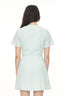 HUFFER CATALINA WRAP MINI DRESS - MINT/CHALK