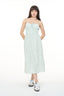 HUFFER CATALINA EDEN MIDI DRESS - MINT/CHALK