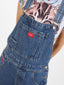 PLAYTIME CARGO DENIM OVERALL - WORN BLUE RINSE