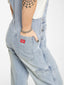 WORSHIP DOUBLE KNEE DENIM OVERALL - DIRTY TRADE BLUE