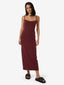 THRILLS RIB SEAM DRESS - DARK CHERRY