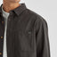 WRANGLER DYLAN LS SHIRT - WORN BLACK