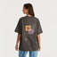 WRANGLER SPIRALING BOXY SLOUCH TEE - SLATE