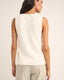 RHYTHM ADELE LONGLINE KNIT VEST - WHITE