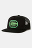 BRIXTON NEON KEATON MP TRUCKER HAT -BLACK/GREEN