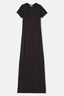 BRIXTON CAREFREE ORGANIC GARMENT DYED SLIM DRESS - BLACK