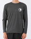 T&C CHECKER L/S SURF TEE UPF 50+ - BLACK HEATHER