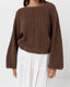 RHYTHM CLASSIC KNIT JUMPER - CHOCOLATE