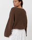 RHYTHM CLASSIC KNIT JUMPER - CHOCOLATE