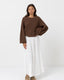 RHYTHM CLASSIC KNIT JUMPER - CHOCOLATE