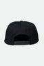 BRIXTON DRAGWAY MP SNAPBACK - BLACK