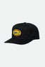 BRIXTON DRAGWAY MP SNAPBACK - BLACK