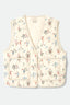 BRIXTON FIELD FLORAL QUILTED VEST - WHITECAP/HAZELNUT/DITSY FLORAL